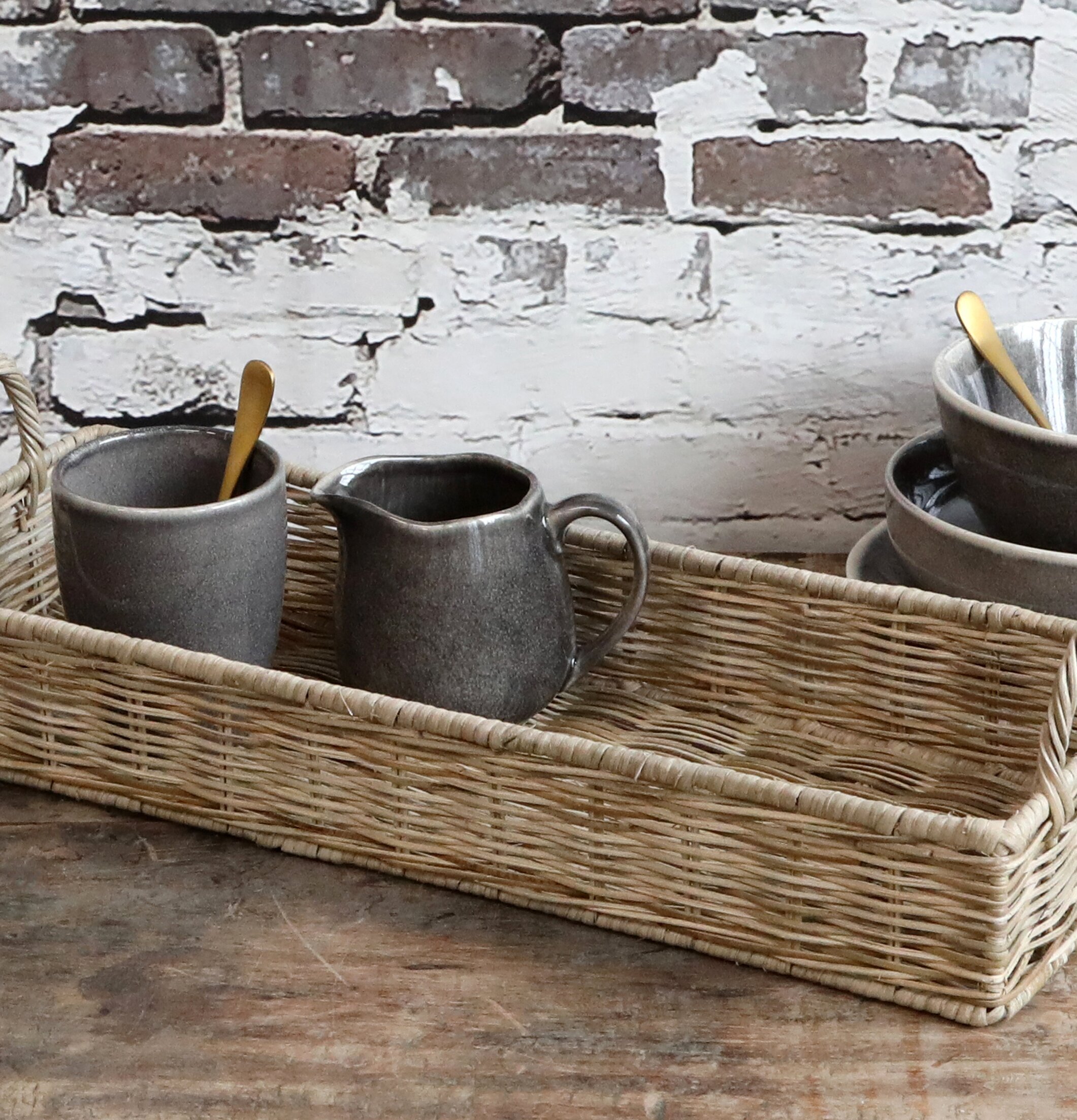 Bricka Rotting Natur från Chic Antique på rustikt träbord