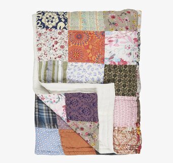 Pläd Anniversary UNIQUE Patchwork från IB Laursen i tyg