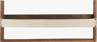 Vägghylla Unika från IB Laursen med trä och textil detaljer