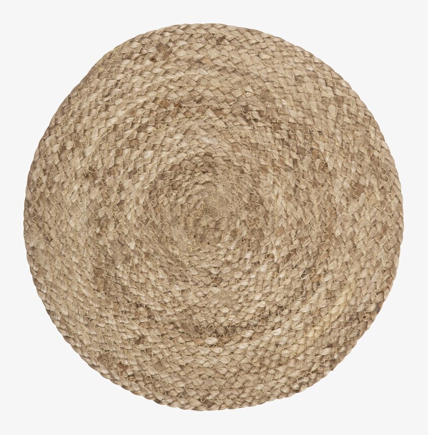 Bordstablett Jute Mörk Natur från IB Laursen på matbord