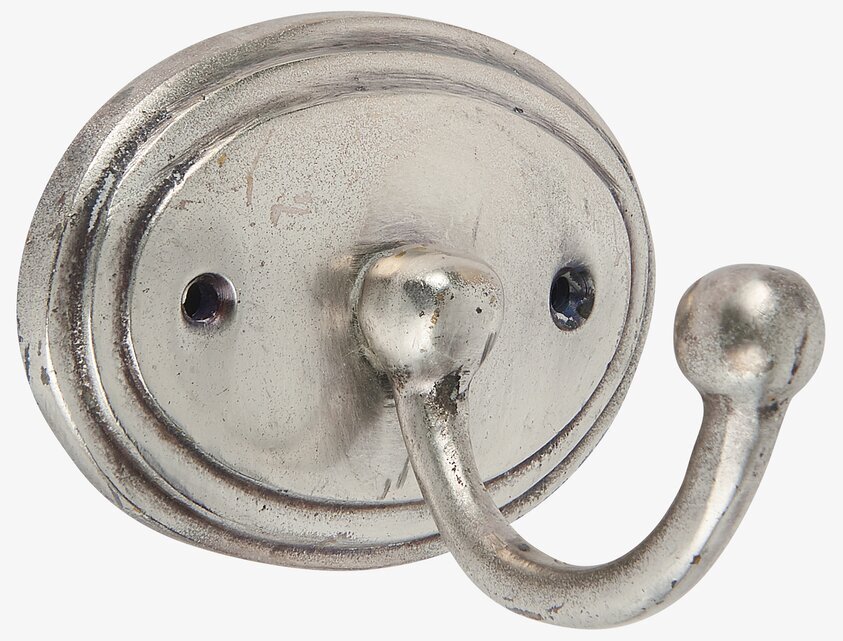 Väggkrok Oval Antik Silver från IB Laursen i fokus