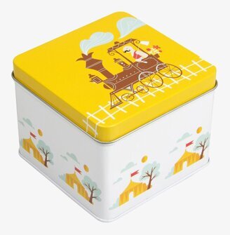 Liten Box Circus Tåg från Blafre med tåg- och cirkusmotiv