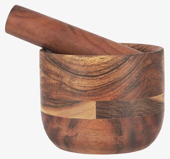 Mortel Oljad Akacia från IB Laursen i vackert oljat trä