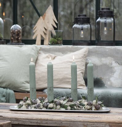 Bricka Antik Silver från IB Laursen på rustikt träbord