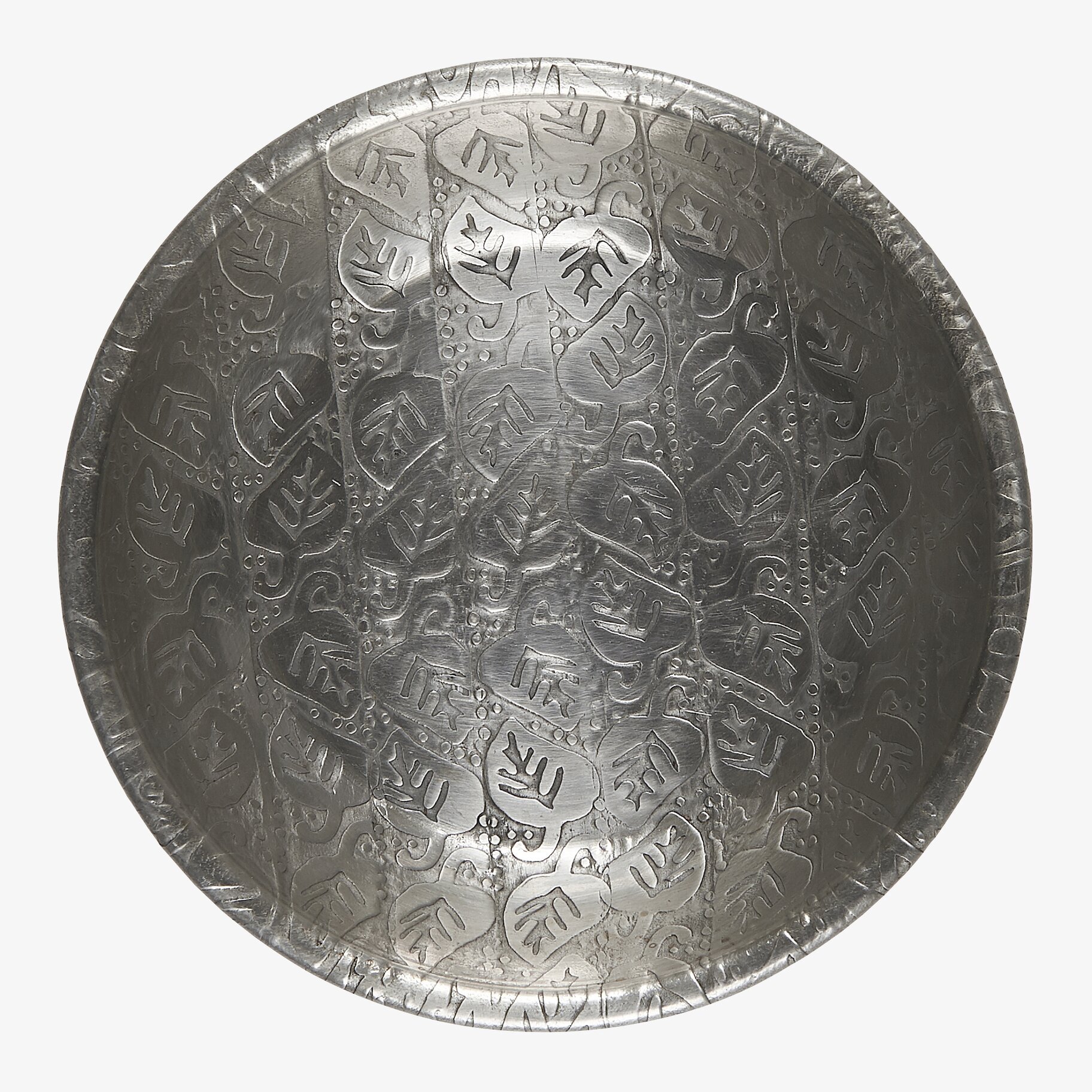 Liten Skål Antik Silver från IB Laursen med ingraverade mönster