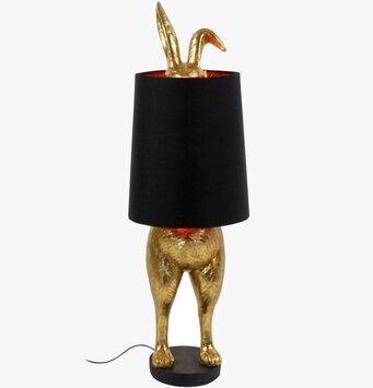 Lampa Hiding Bunny Guld/Svart från Werner Voss, kaninformad