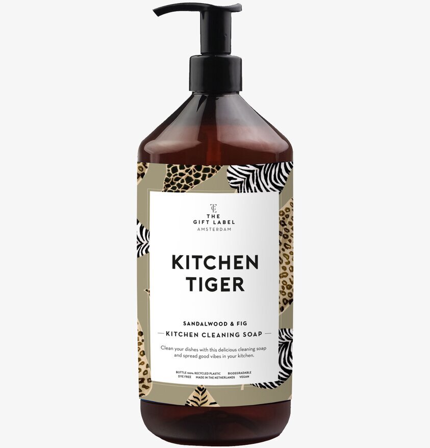 Diskmedel - Tiger från The Gift Label i brun plastflaska