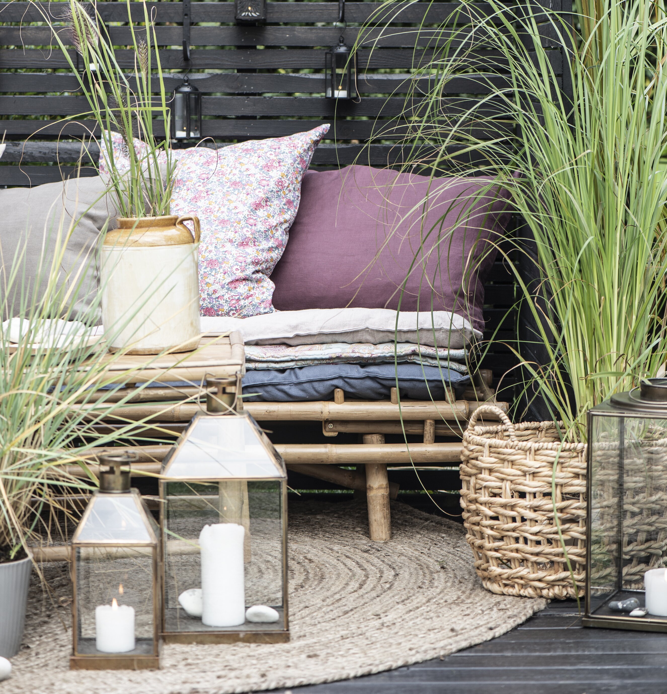 Madrass Ljusblå Paisley från IB Laursen i trivsam sittplats