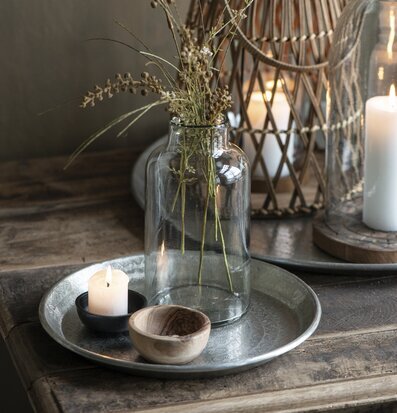 Bricka Antik Silver från IB Laursen på rustikt träbord