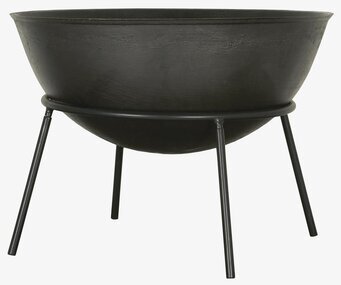 Eldfat/Stativ Svart från IB Laursen i trädgårdsmiljö
