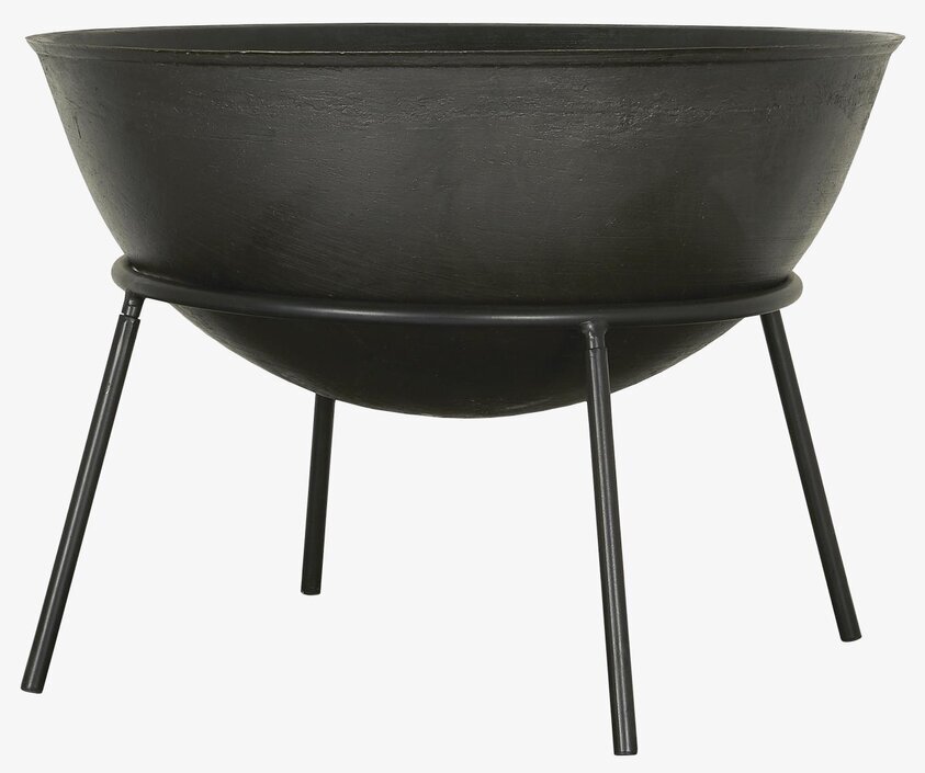 Eldfat/Stativ Svart från IB Laursen i trädgårdsmiljö