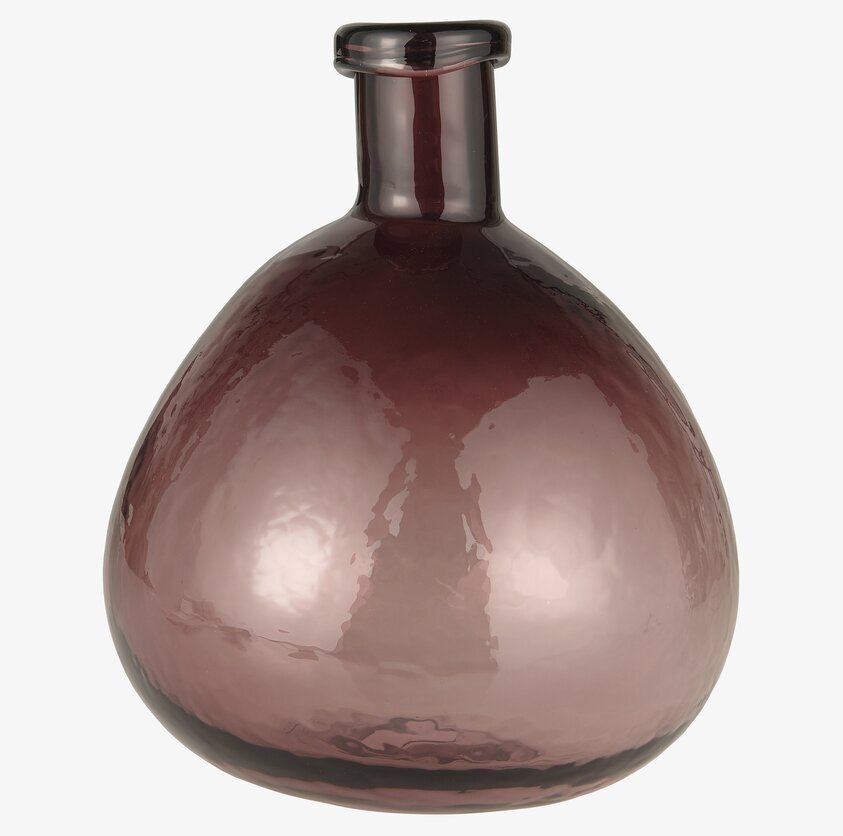 Glasvas Ballong Malva från IB Laursen med rundad form