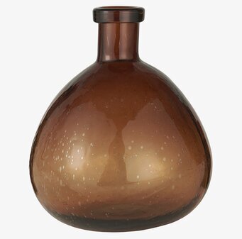 Glasvas Ballong Brun från IB Laursen med unik ballongform