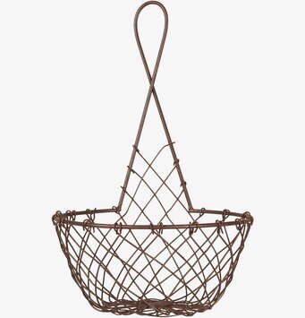 Trådkorg Vägg Stor från IB Laursen i metall med nätmönster