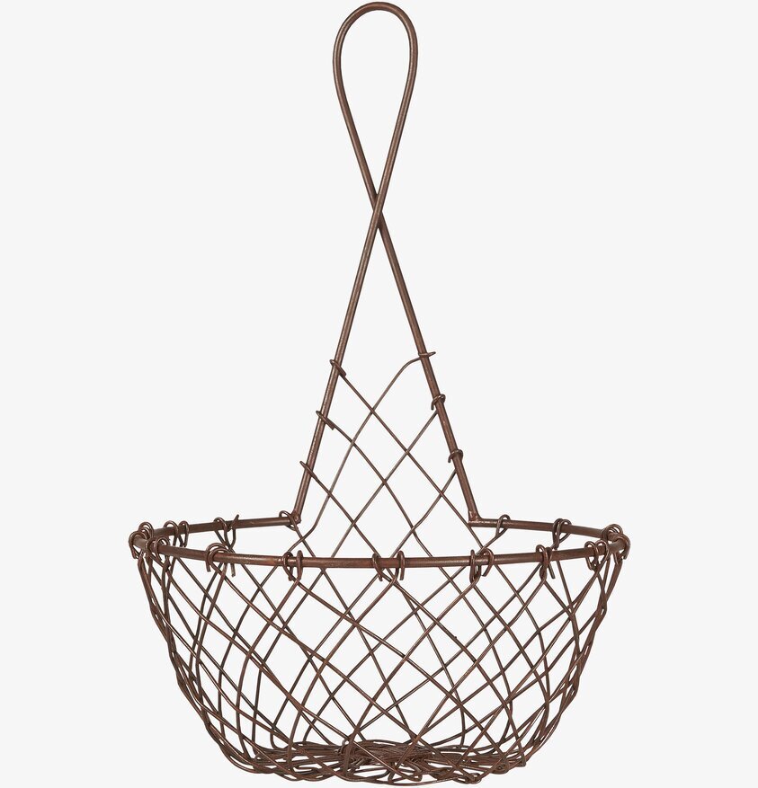 Trådkorg Vägg Stor från IB Laursen i metall med nätmönster