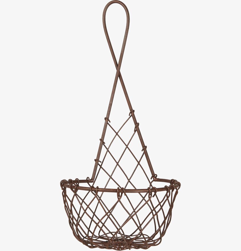 Trådkorg Vägg från IB Laursen i brunt metalltråd