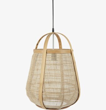 Taklampa Hessian från IB Laursen med naturliga material