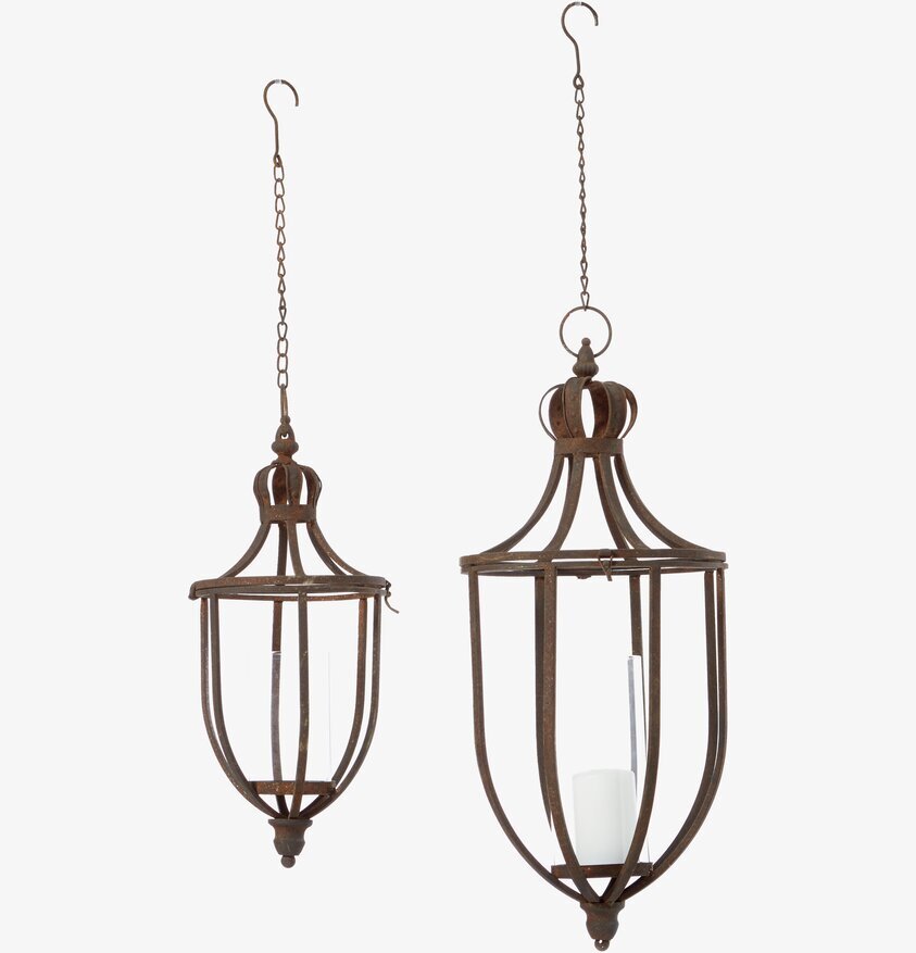 Torun Hänglykta Rost Set/2 från Wikholm Form, två lyktor