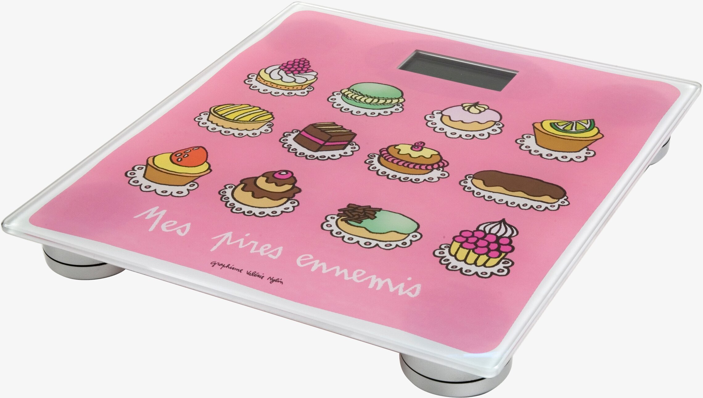 Badrumsvåg Bakelser rosa från Derriére la porte i badrum