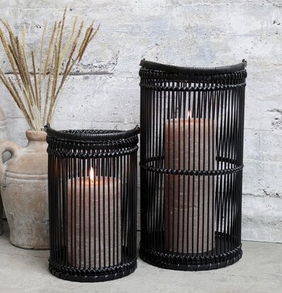 Lanterna Bambu Large Small Chic Antique Lanternor