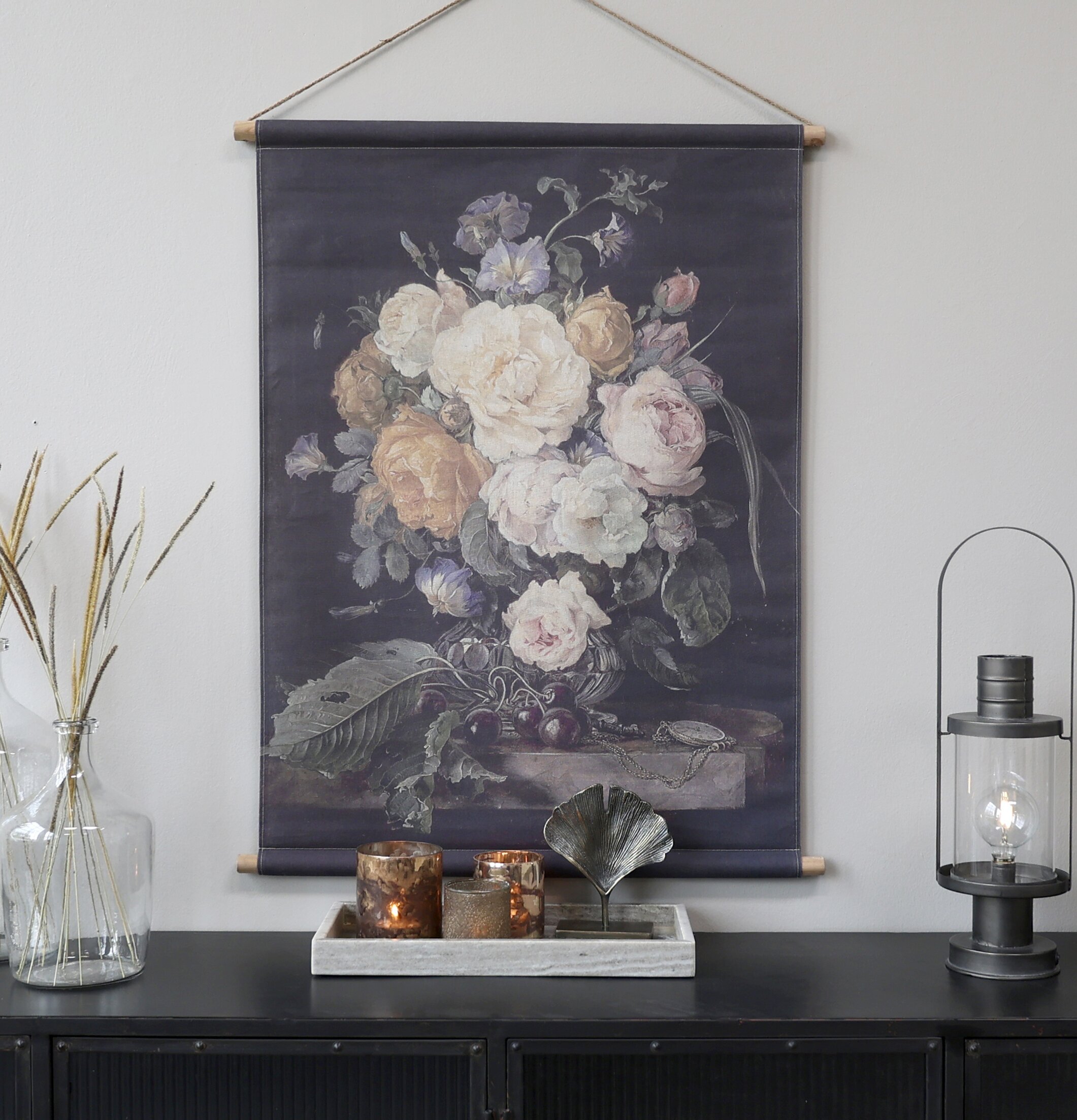 Väggdekoration Franskt Blomsterprint från Chic Antique