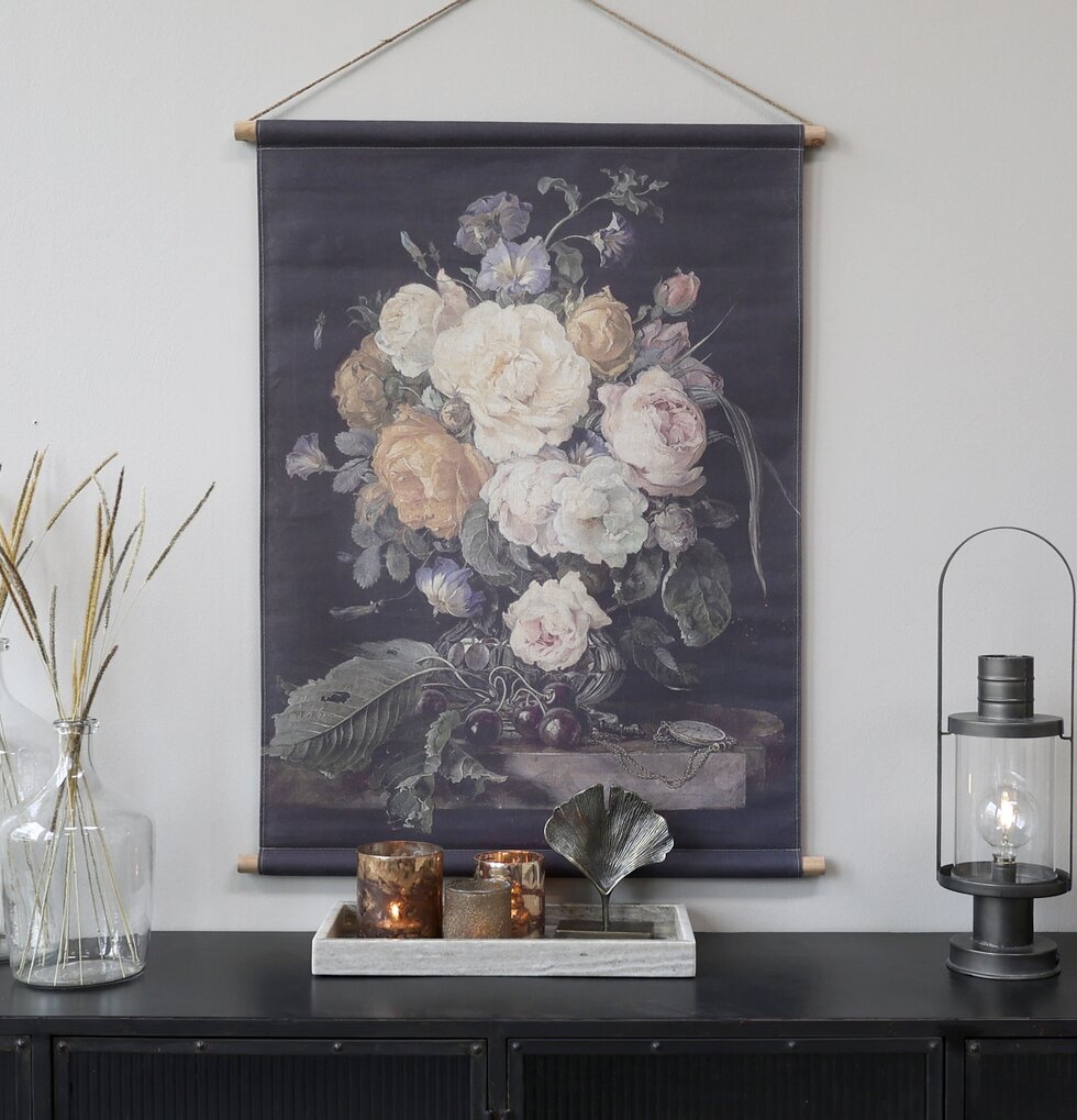 Väggdekoration Franskt Blomsterprint från Chic Antique