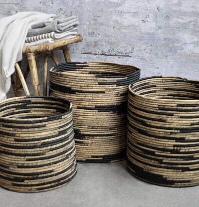 Korg Vattenhyacint Mörk Natur från Chic Antique i tre storlekar