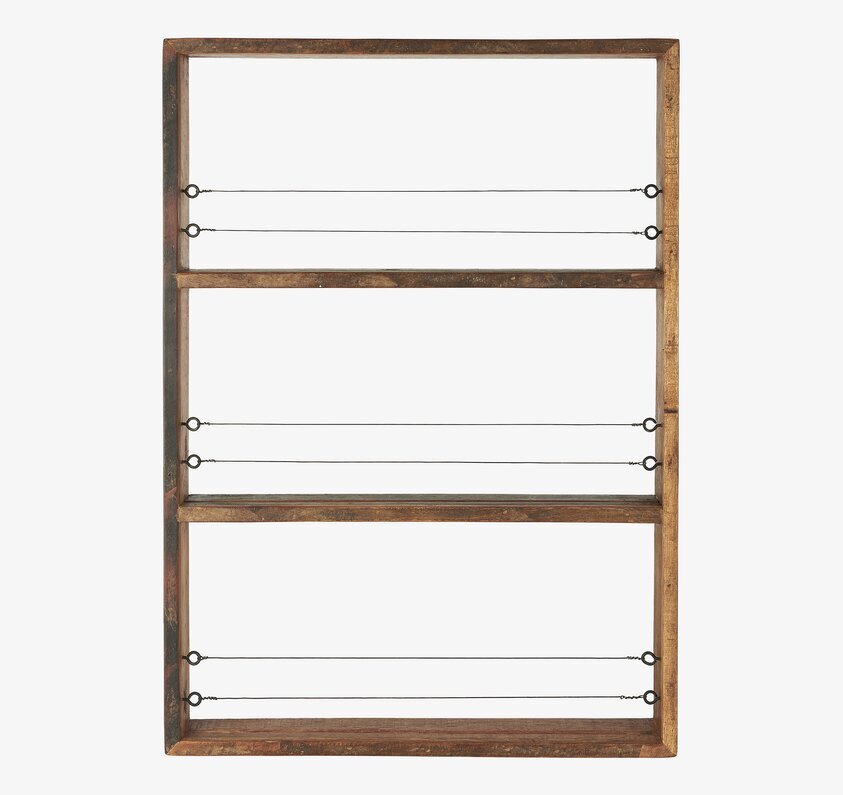 Vägghylla Unika från IB Laursen i trä med metalltrådar