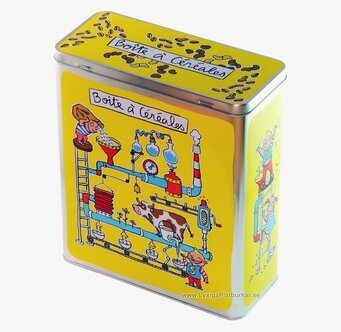 Bild av färgglad plåtburk med lekfull design