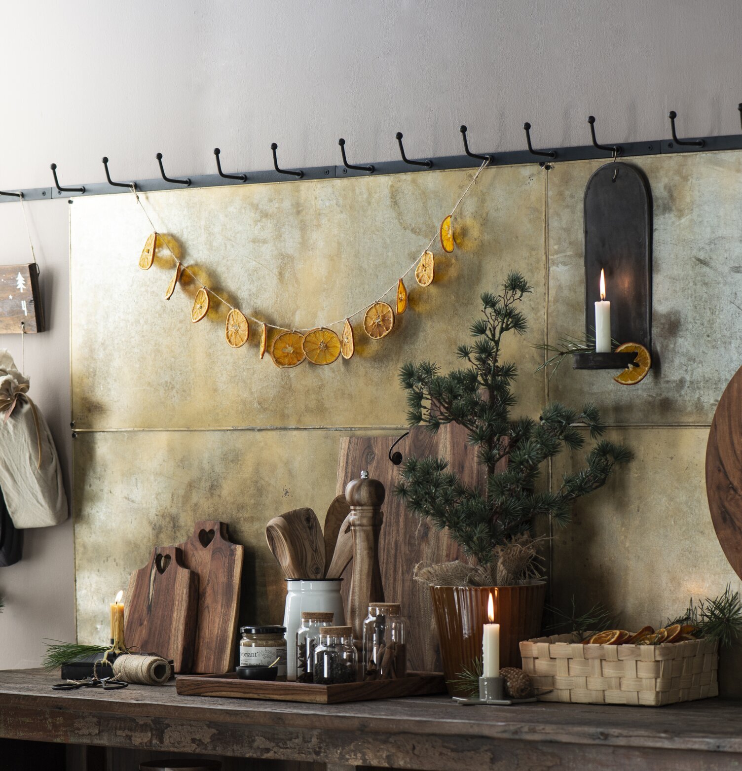 Skärbräda Hjärta Akacia Small från IB Laursen i rustik kök