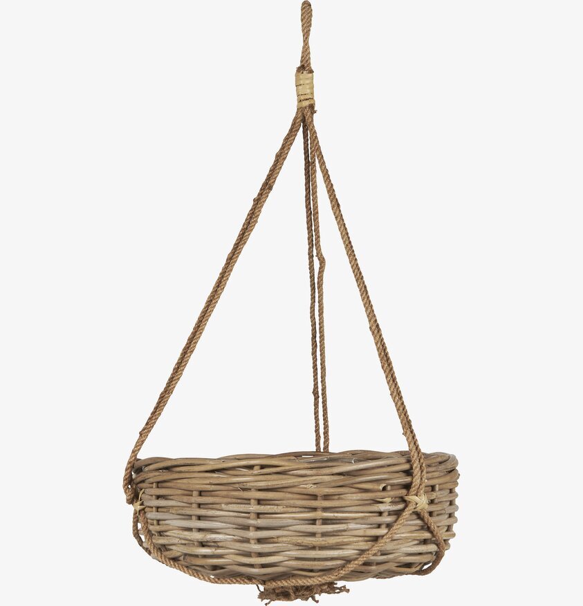 Hängande Korgampel Rotting/Jute från IB Laursen i rotting