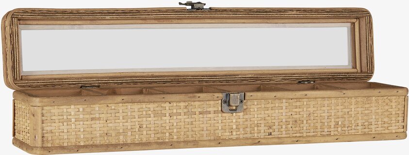 Smyckeskrin 6 Fack från IB Laursen i flätade naturmaterial