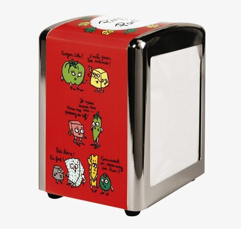 Servettställ pizzaparty från Derriére la porte med pizzatema