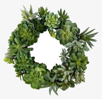 Krans Succulent Ø 30 cm från Mr Plant, realistisk och hållbar