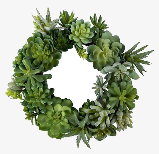 Krans Succulent Ø 30 cm från Mr Plant, realistisk och hållbar