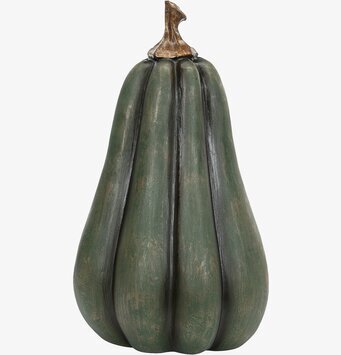 Pumpa Grön Avlång Poly från A Lot Decoration mot vit bakgrund