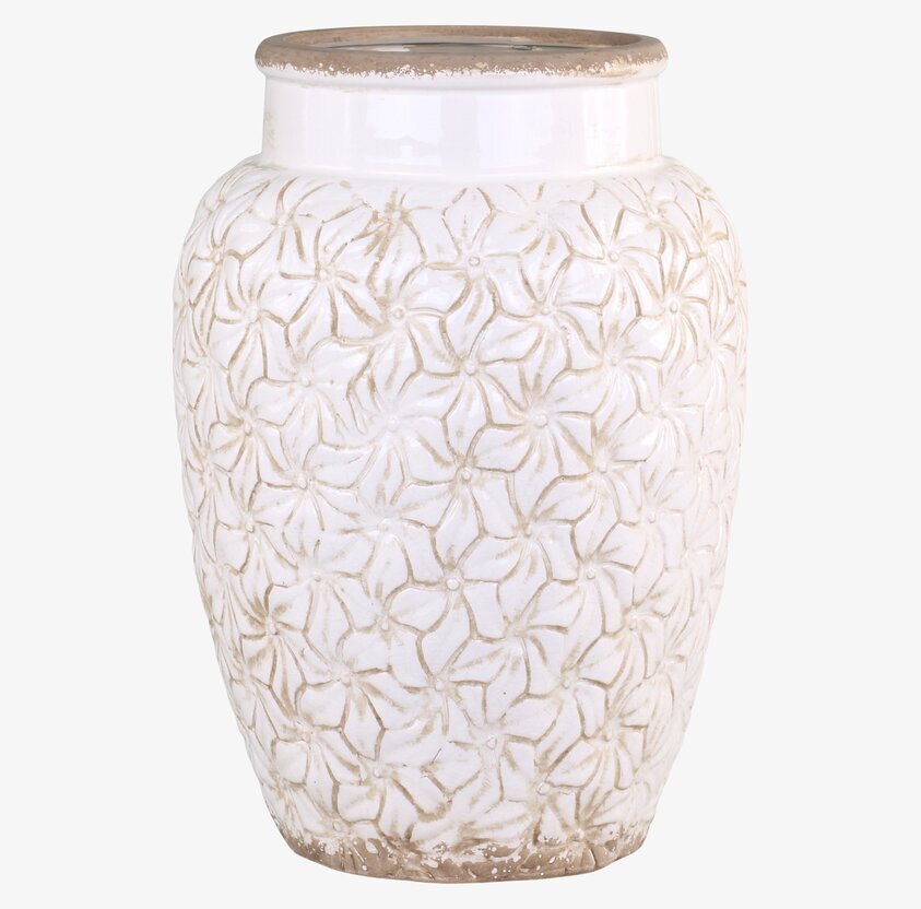 Colmar Vas Large Antique Creme från Chic Antique