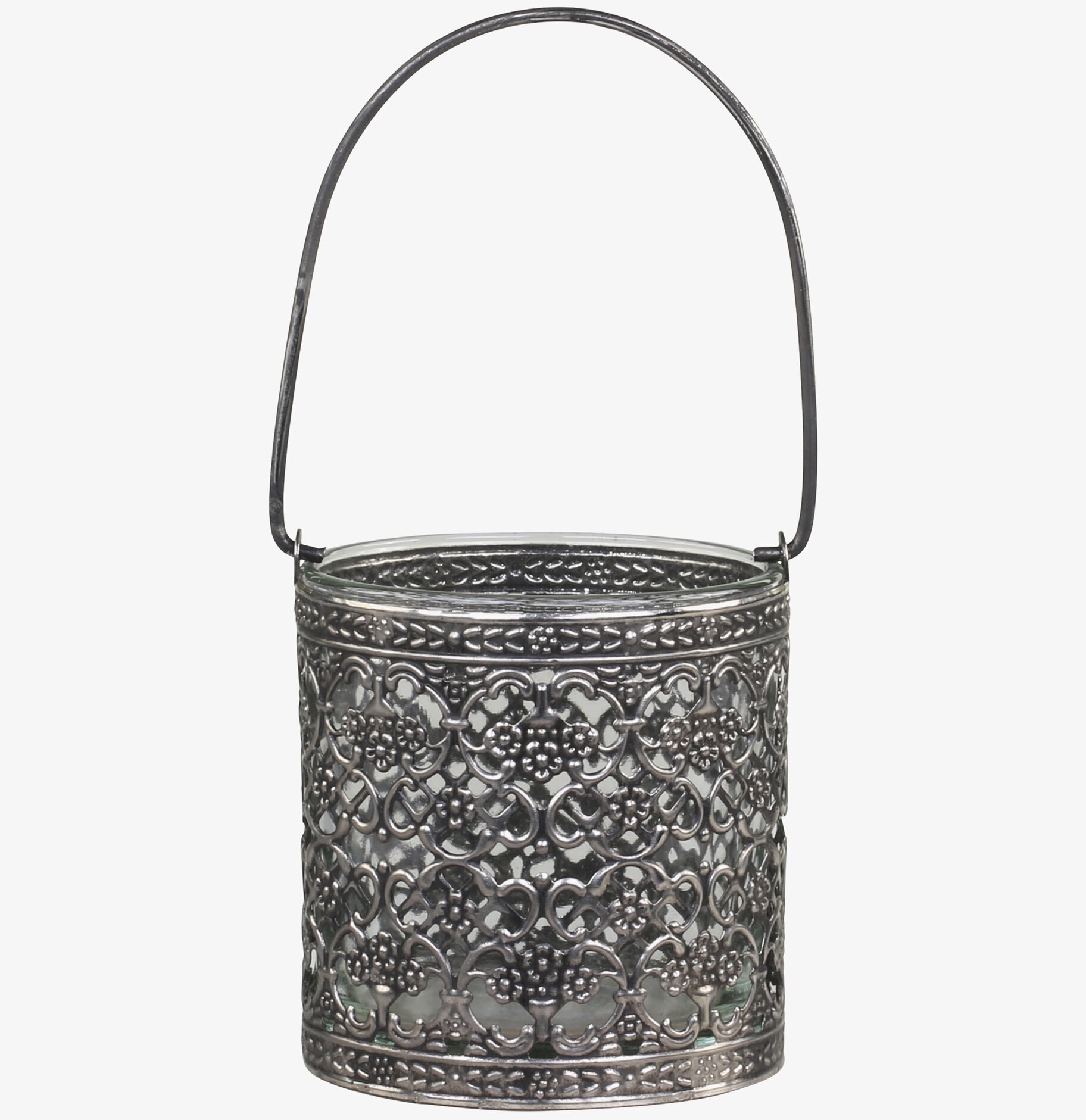 Lanterna Med Handtag Antik silver från Chic Antique