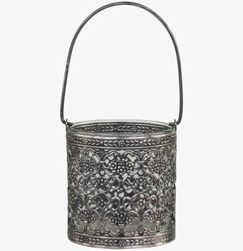 Bild av förtrollande lanterna med antik silverfinish