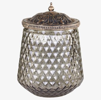 Förvaringsburk Med Pärlkant Stor från Chic Antique