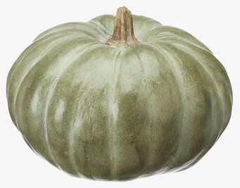 Pumpa Grön från Wikholm Form, keramik, grön med brun stjälk