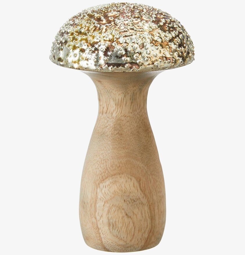 Svamp Natur/Guld Liten från Wikholm Form med trä och metall