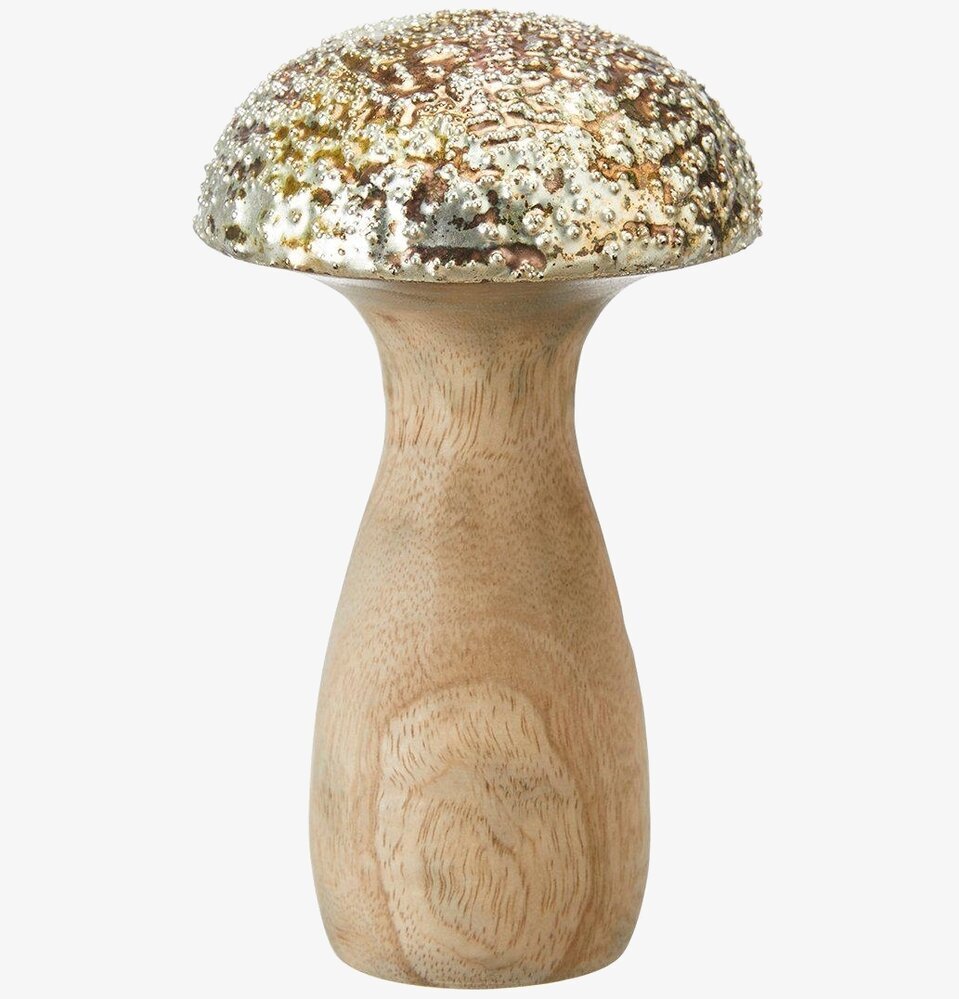 Svamp Natur/Guld Liten från Wikholm Form med trä och metall