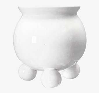 Anya Kruka Vit Large från Wikholm Form i vit studioinställning