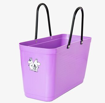 Väska Hinza Lila - Muminvänner från Hinza med Muminmotiv
