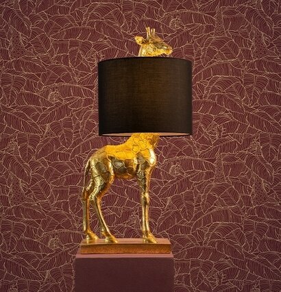 Lampa Giraff Lucie Guld/Svart från Werner Voss i elegant rum
