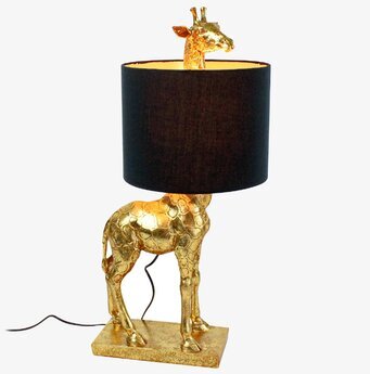 Lampa Giraff Lucie Guld/Svart från Werner Voss på bord