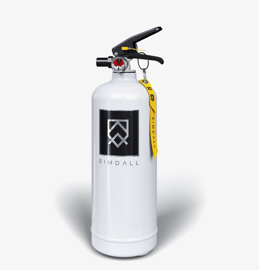 Brandsläckare 2 Kg Vit från Eimdall med modern design