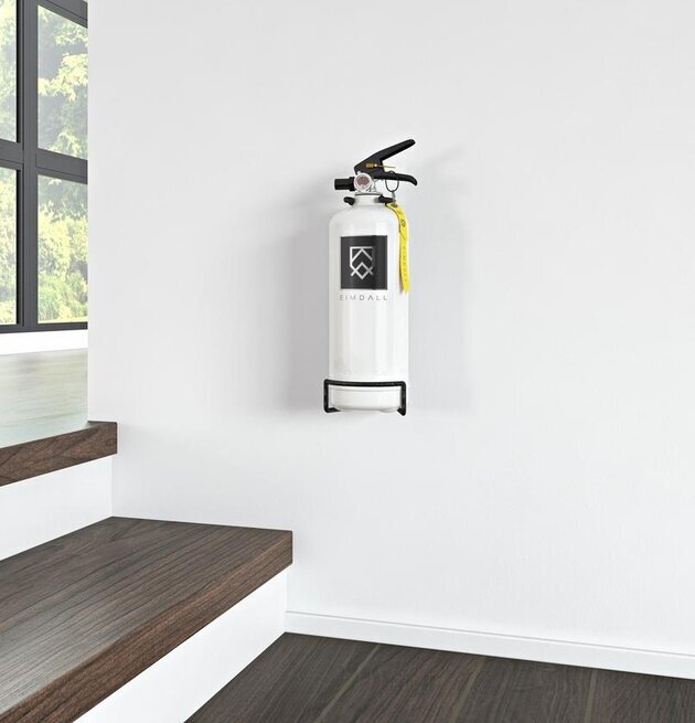 Väggfäste Eimdall från Eimdall säkrar brandsläckare tryggt