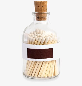 Tändstickor Liten Rund Klassisk Vit från Eldstickan